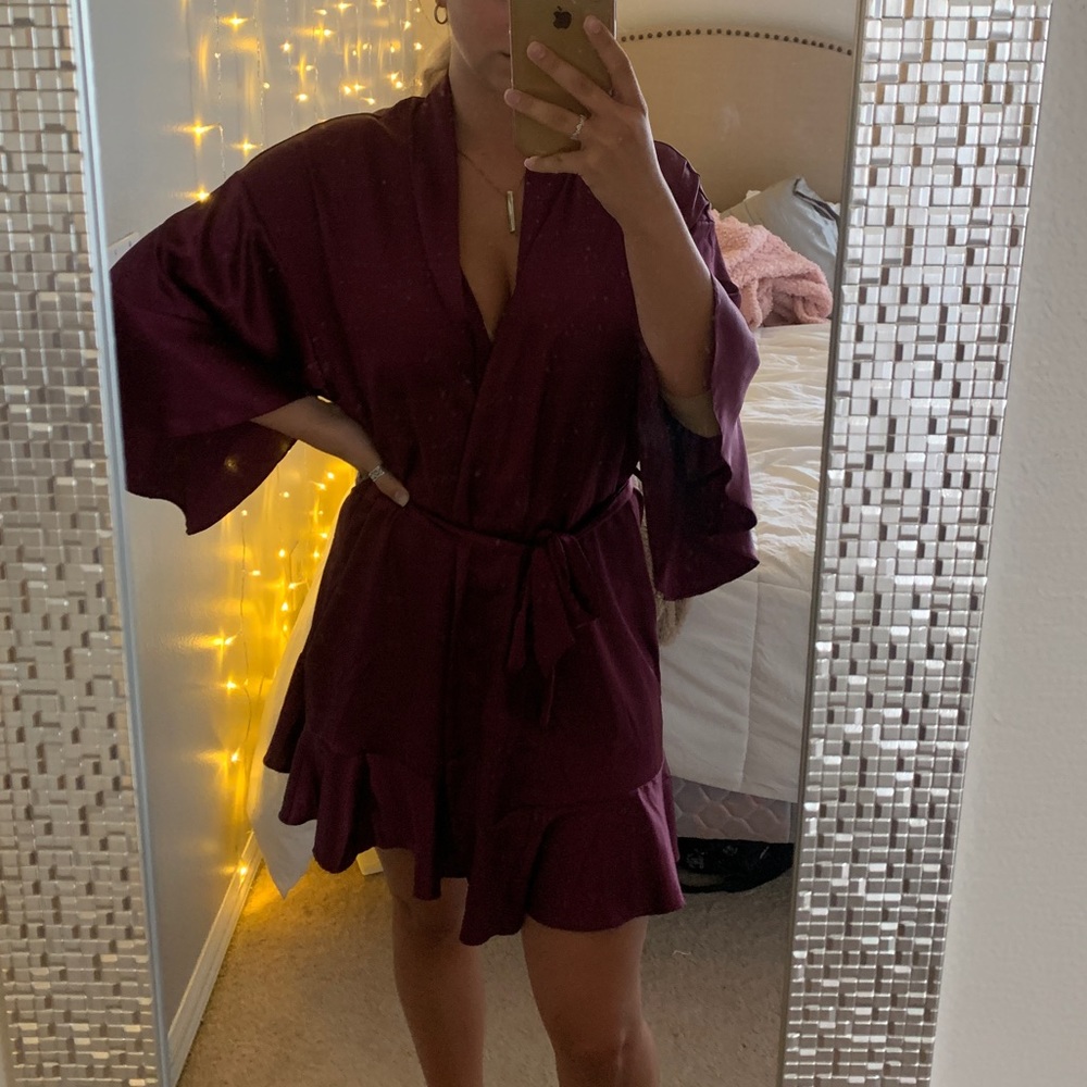 Victoria Secret silk purple robe